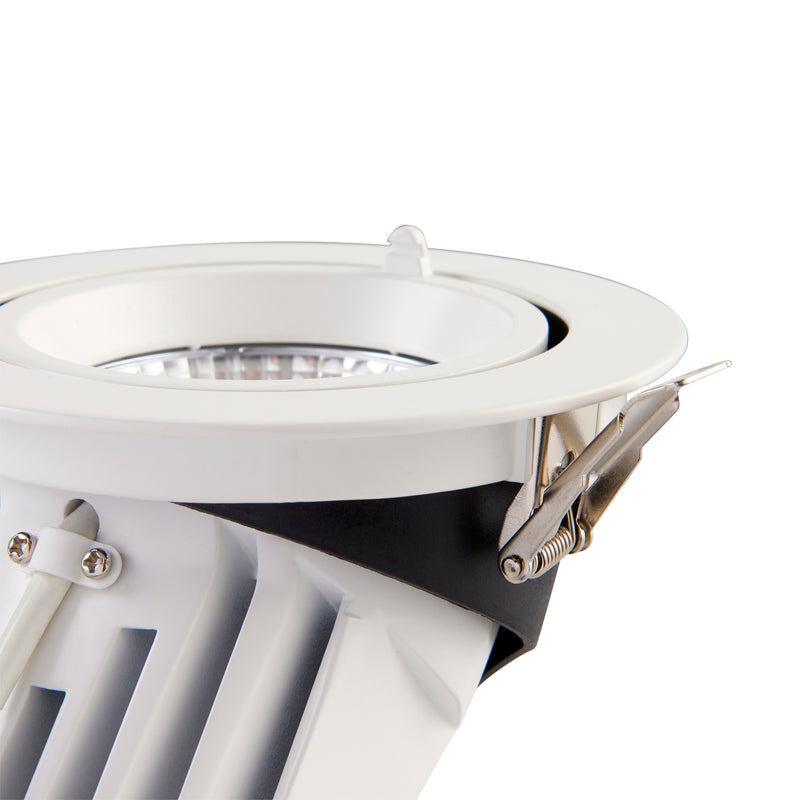 Axial Cool White LED Recessed DownlightRound 30W