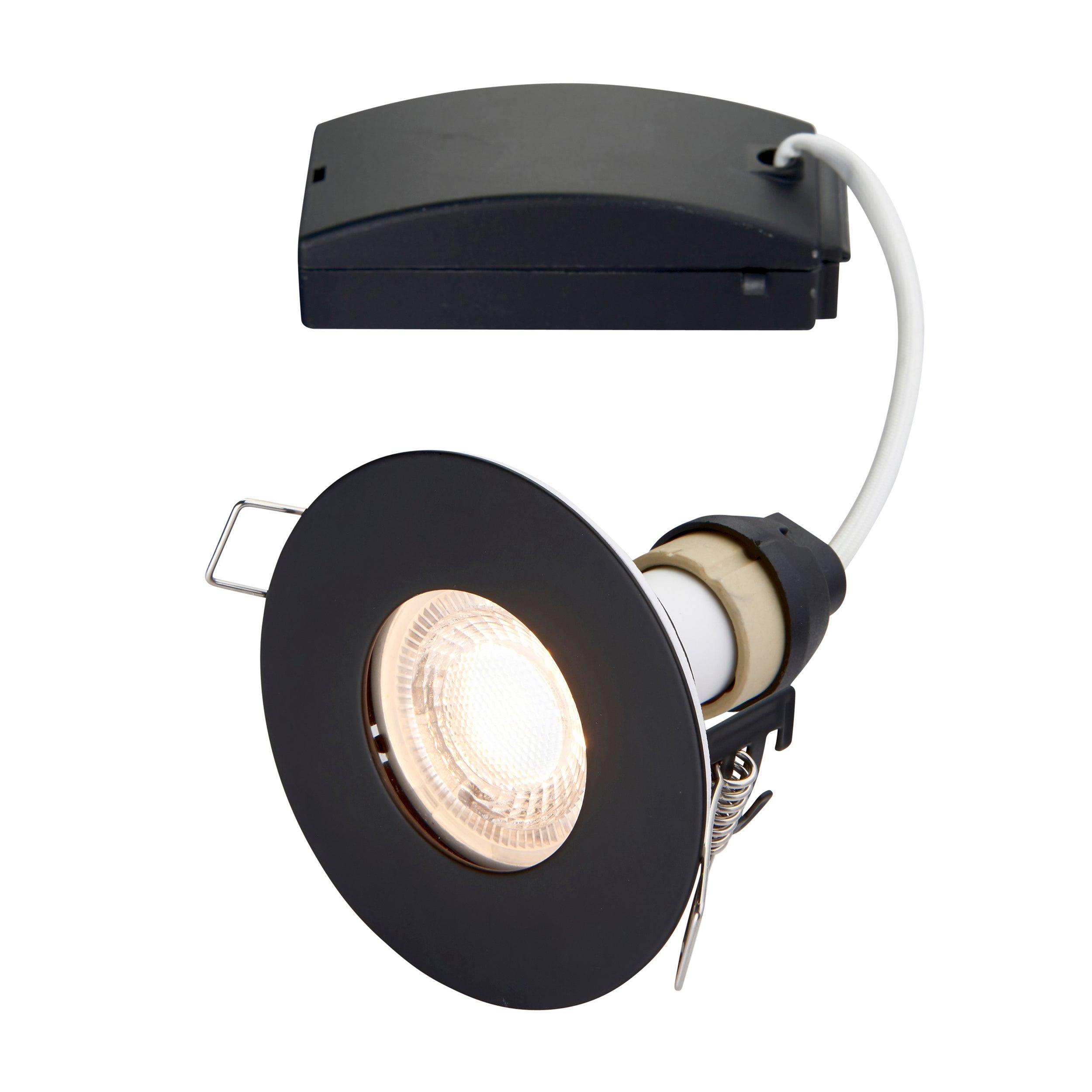 speculo black recessed light ip65 50w by saxby lighting, close up image 335