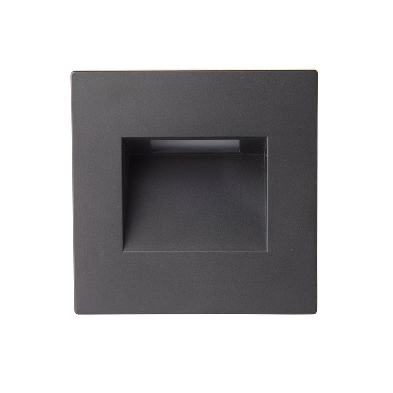 Albus CCT Square Black LED Outdoor Wall Light IP65 1.5W