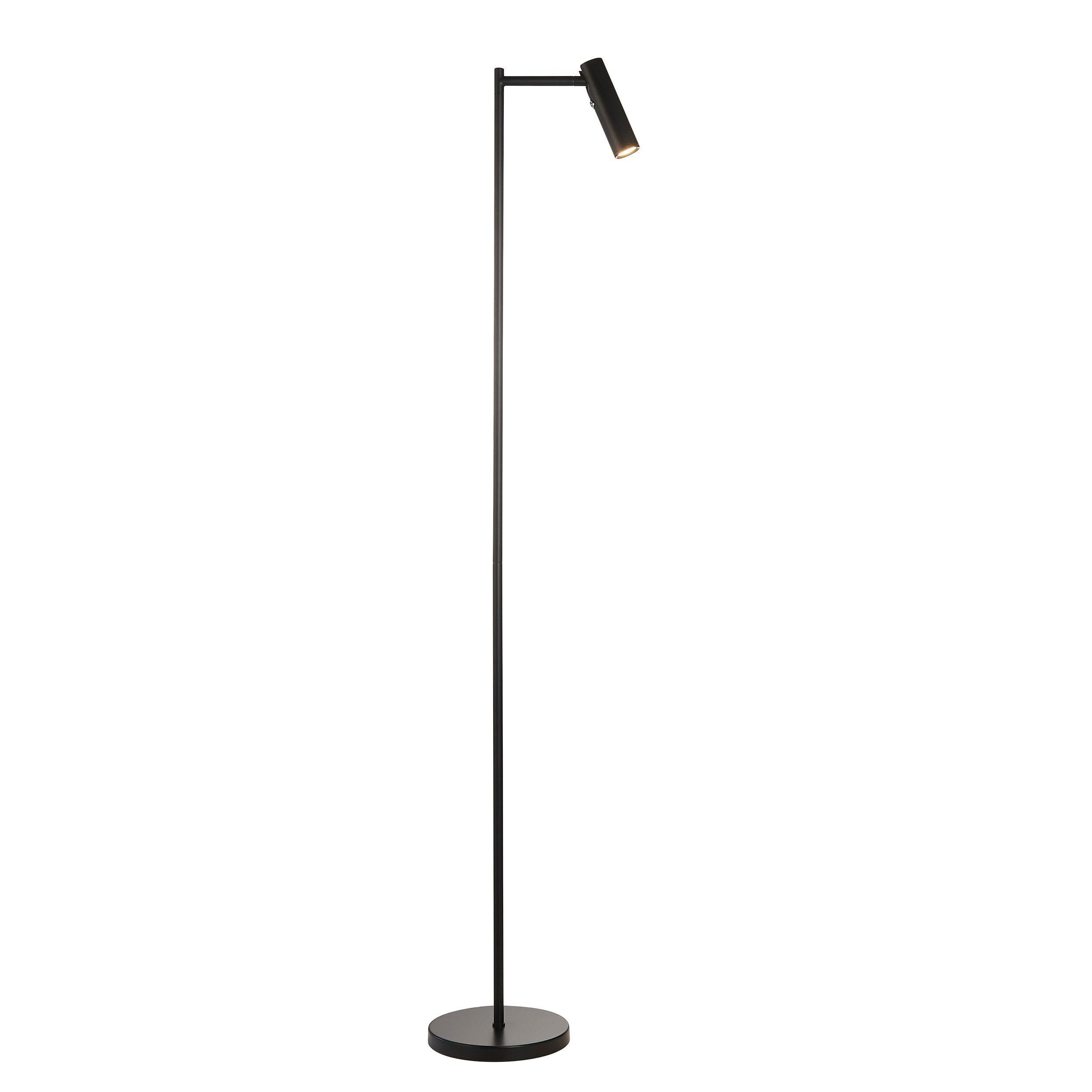 dedicated reader black led floor lamp by Endon Lighting Living room close up image