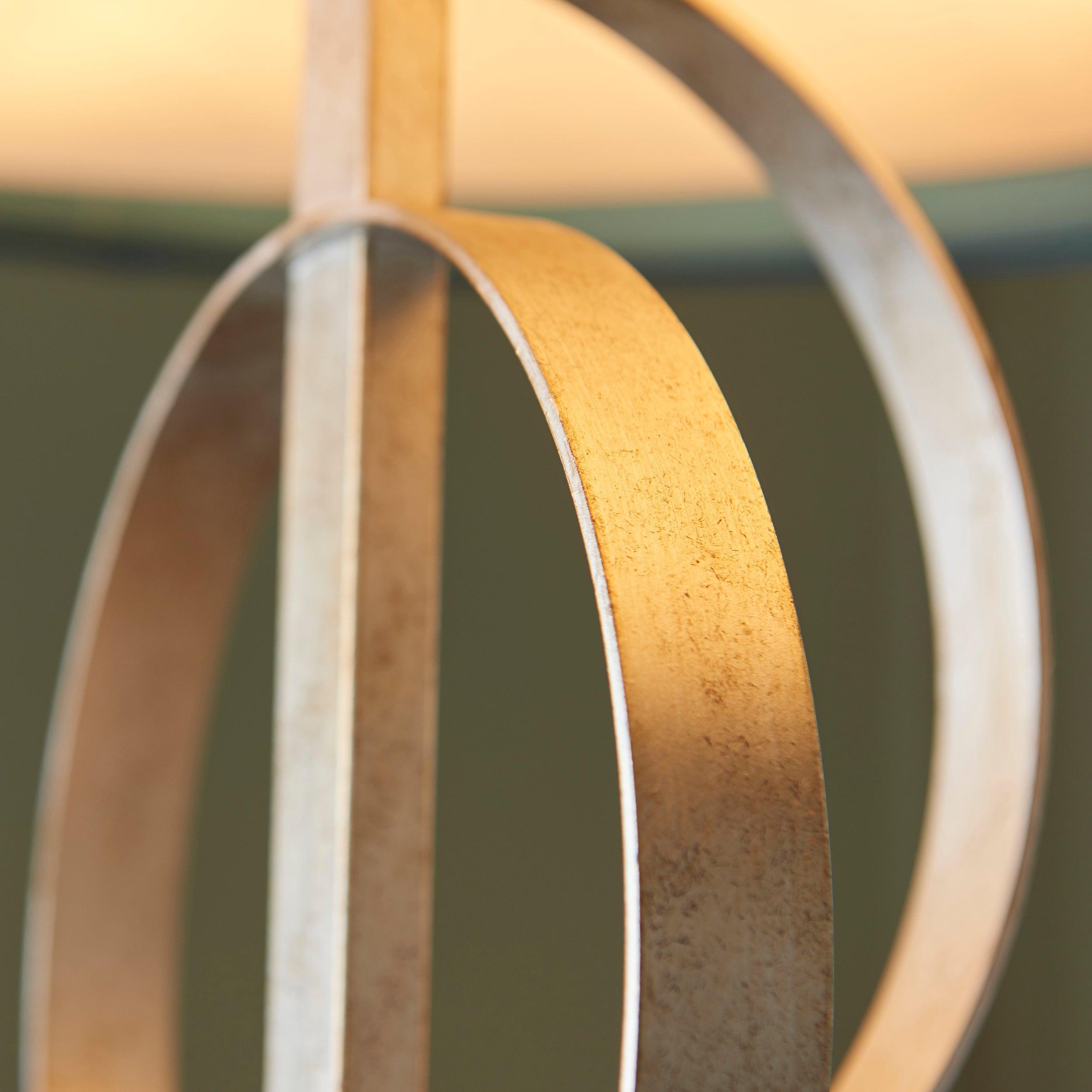 Norfolk Extra Large 5 Light Silver Leaf Pendant - Teal Shade-Ceiling Pendant Lights-Living Lights-6-Tiffany Lighting Direct