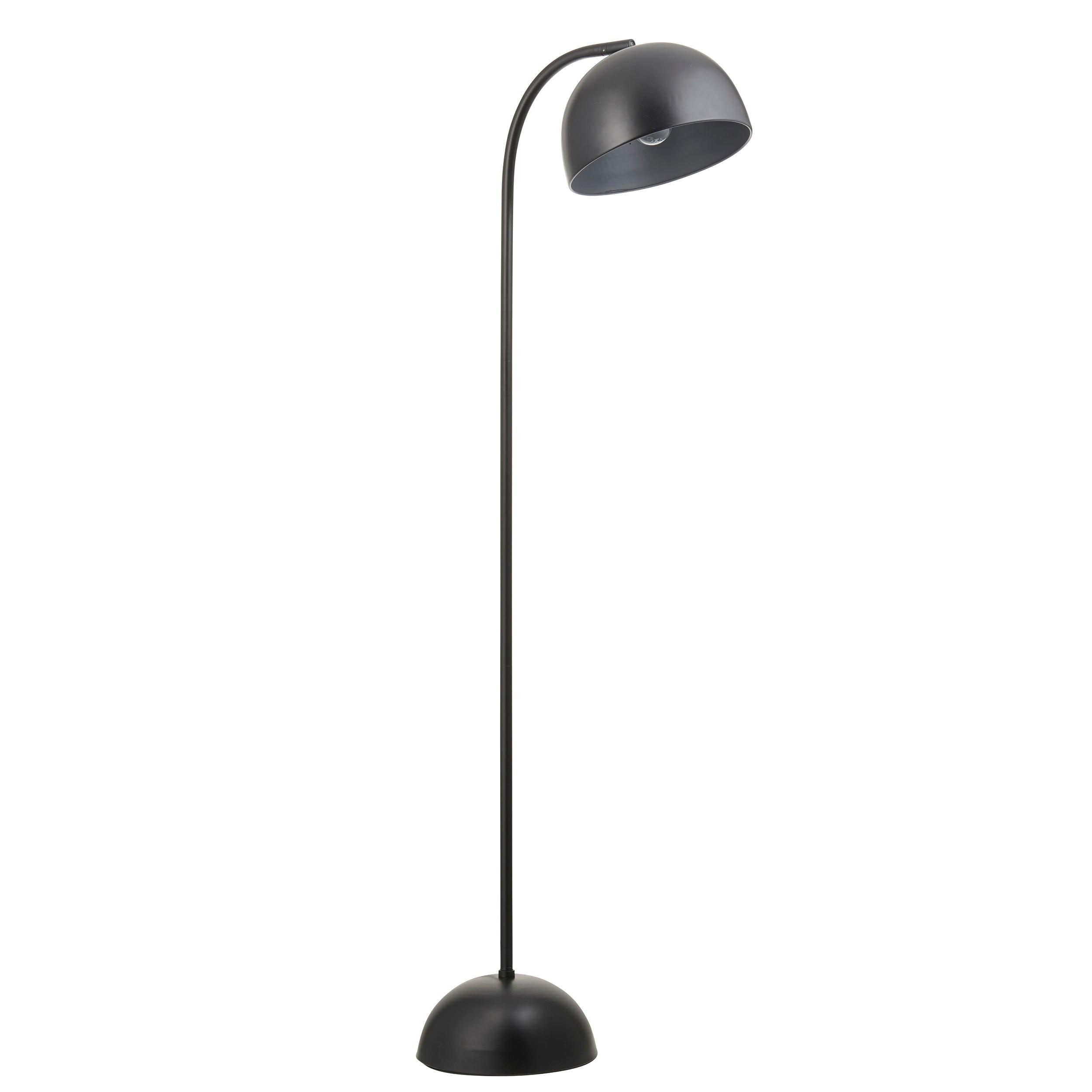 trindle black domed task floor lamp foot switch Hallway Lighting Image