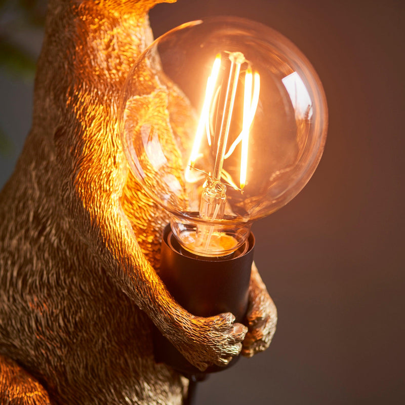 Living Lighting Kanga Gold Kangaroo Table Lamp