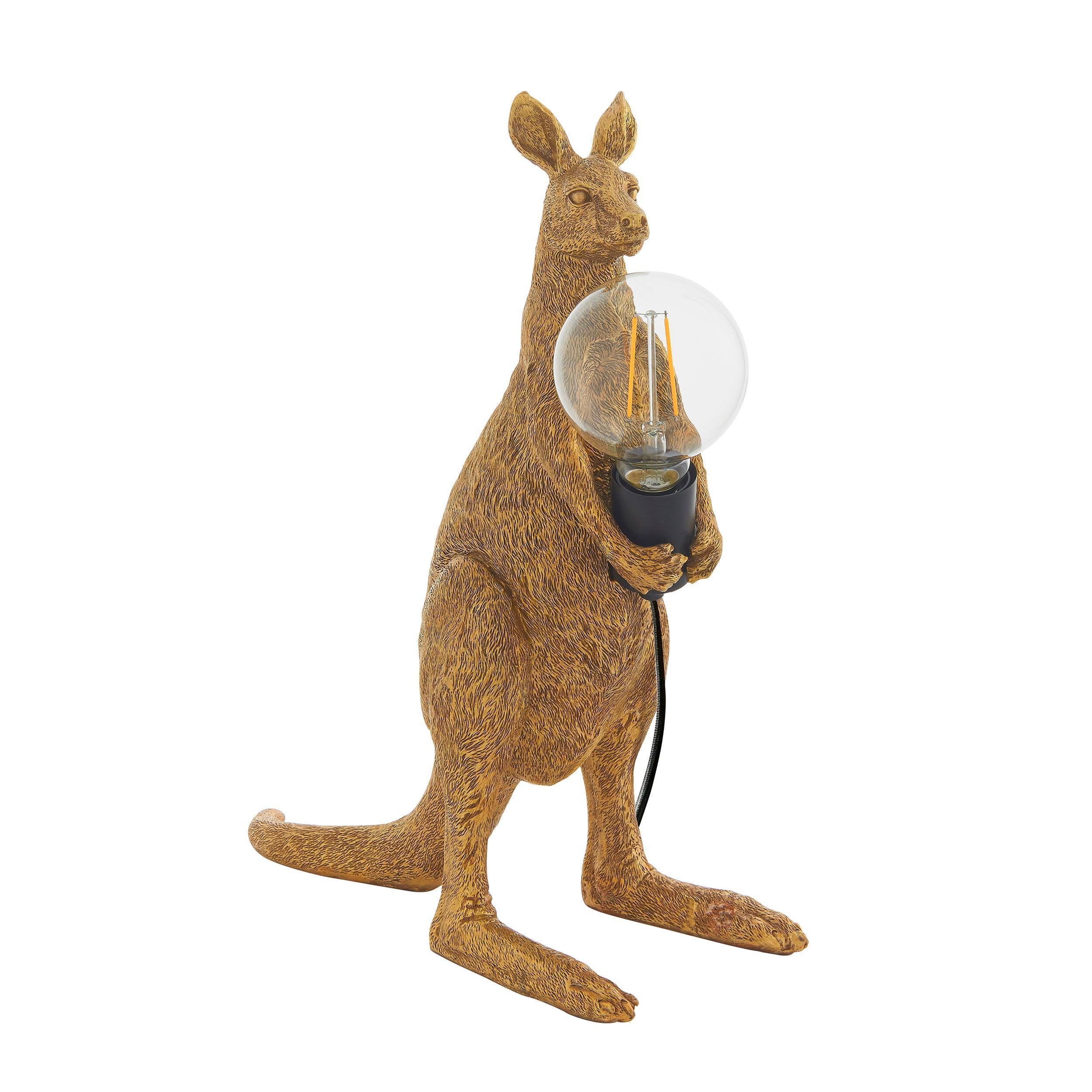 Living Lighting Kanga Gold Kangaroo Table Lamp-Living Lights-Living-Room-Tiffany Lighting Direct-[image-position]