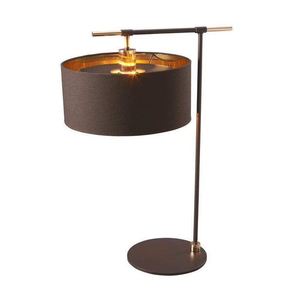 Elstead Balance Brown & Brass Table Lamp 1