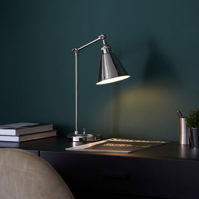 Living Lighting Putney Modern Nickel Table Lamp