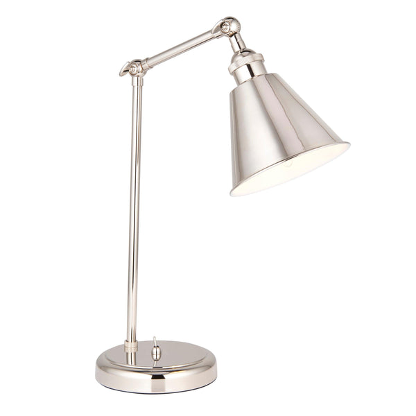 Living Lighting Putney Modern Nickel Table Lamp