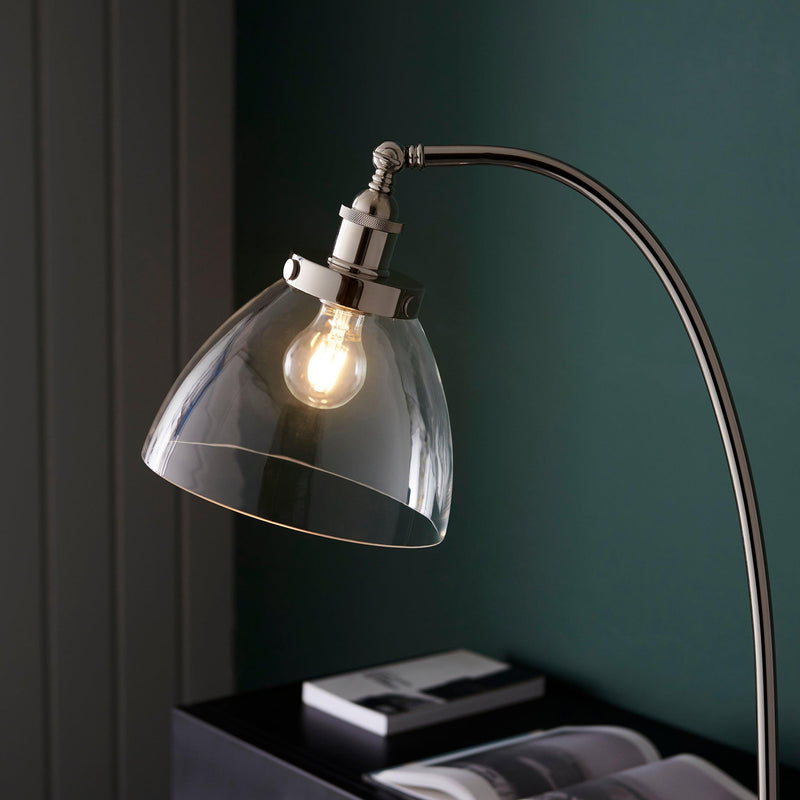 Greenford Traditional Nickel Floor Lamp