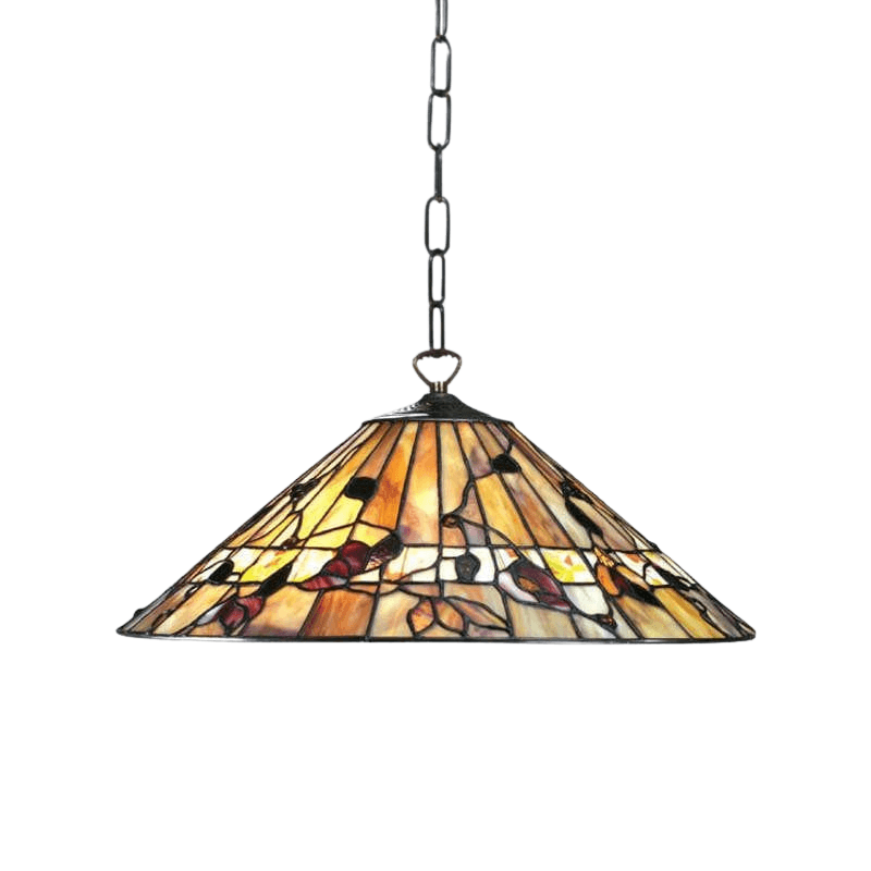 Bernwood Medium Tiffany Ceiling Light, single bulb fitting