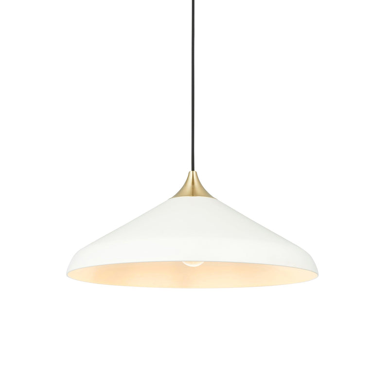Ovni White Coned Industrial Pendant Ceiling Light