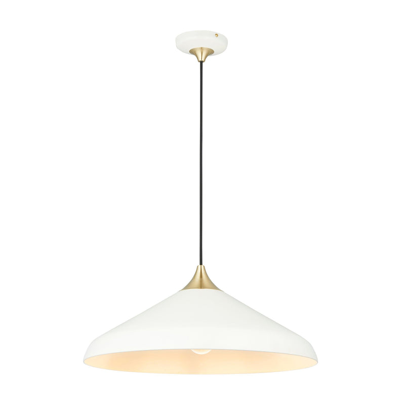 Ovni White Coned Industrial Pendant Ceiling Light