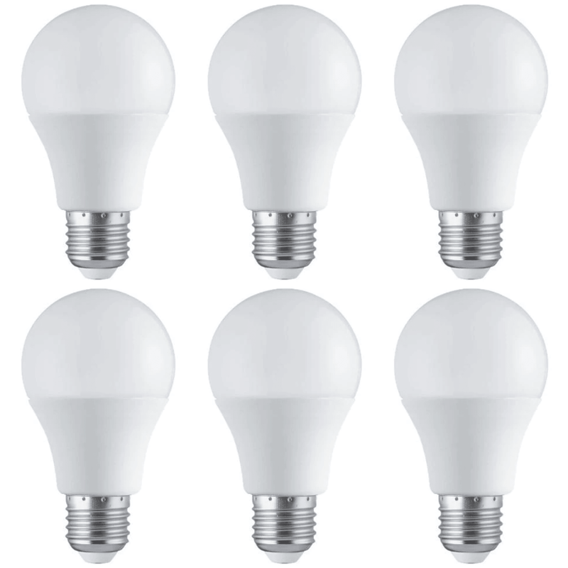 6 x E27 LED 10W Lamp/Bulb (60W Equivalent)