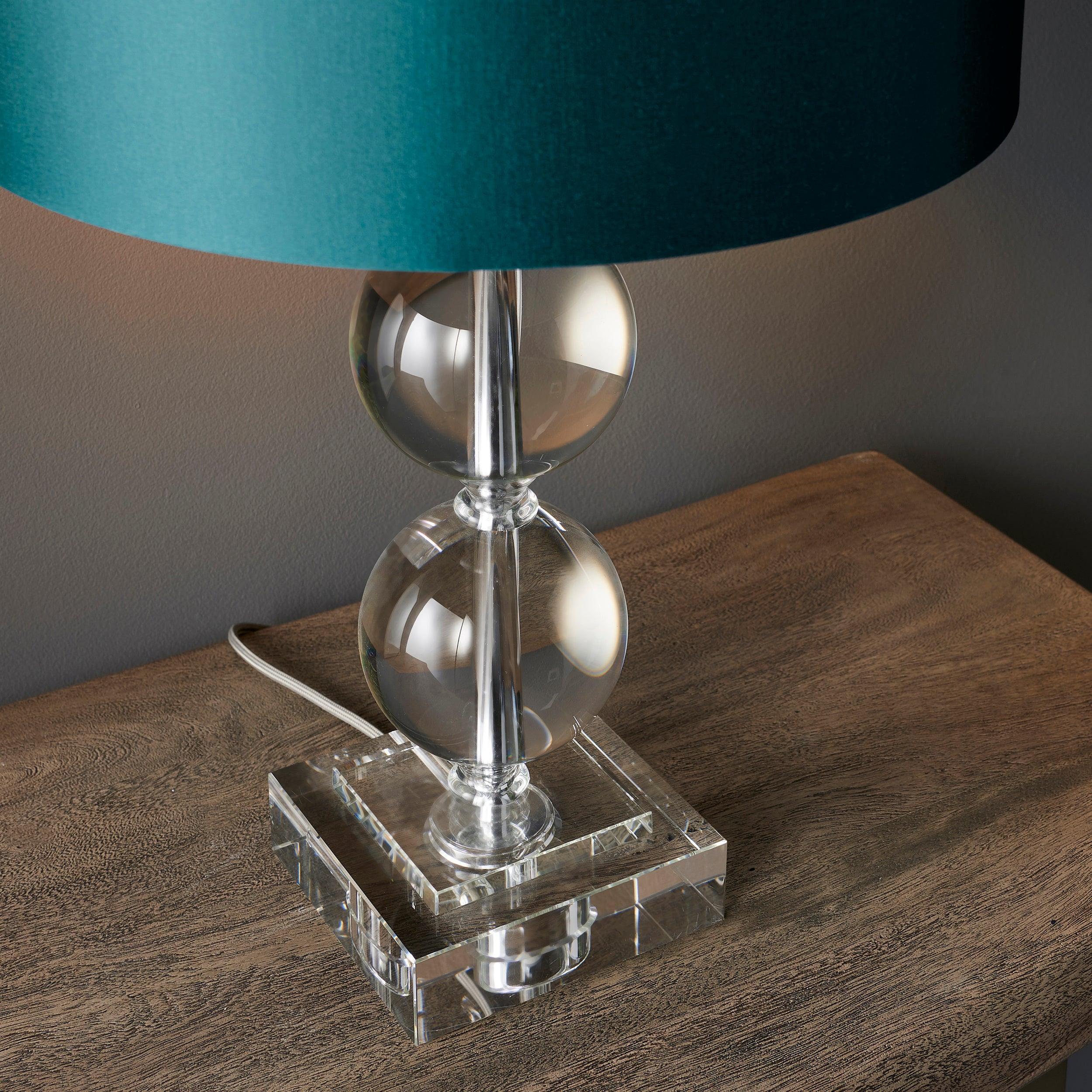 Crylan Crystal Glass Table Lamp - Base Only-Living Lights-Living-Room-Tiffany Lighting Direct-[image-position]
