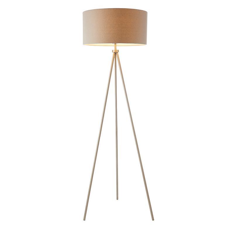 Tri 1lt Nickel Floor Lamp by Endon Lighting