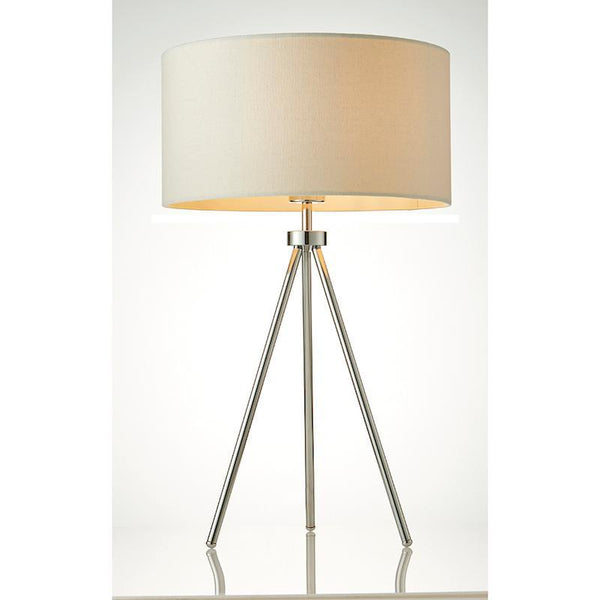 Tri 1lt Chrome Table Lamp by Endon Lighting