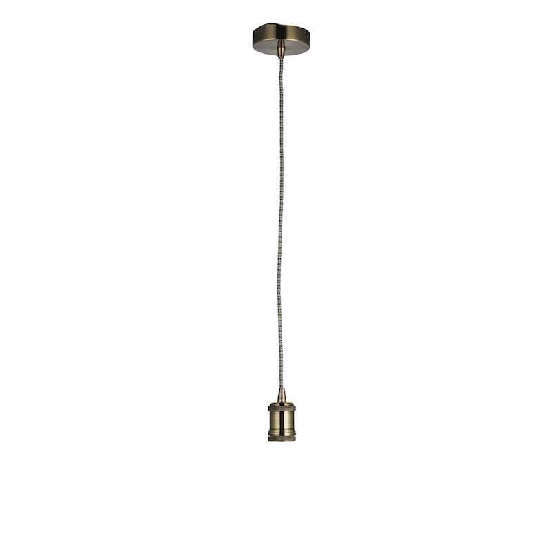 Cambourne 1lt Brass Ceiling Pendant Light by Endon Lighting