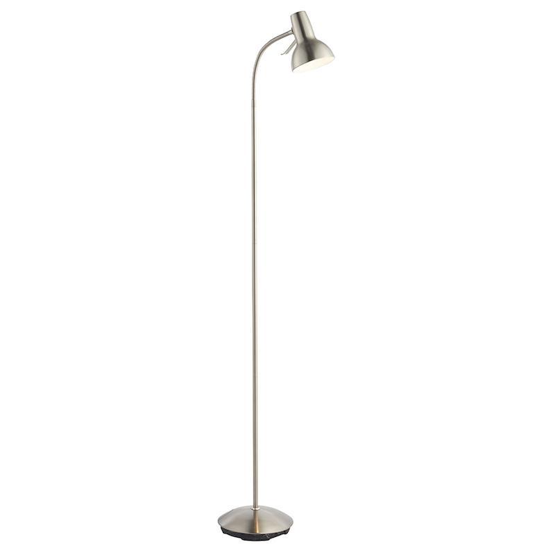 Amalfi Satin Nickel 1lt Floor Lamp by Endon Lighting