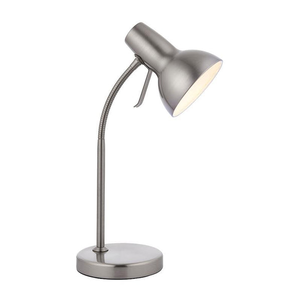 Endon Amalfi 1 Light Nickel Desk Lamp