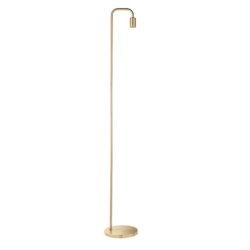 Rubens 1lt Brass Floor Lamp by Endon Lighting