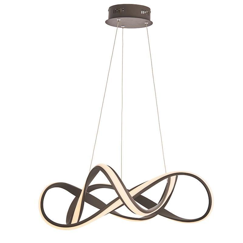 Synergy 1lt Large Coffee Ceiling Pendant Light by Endon Lighting