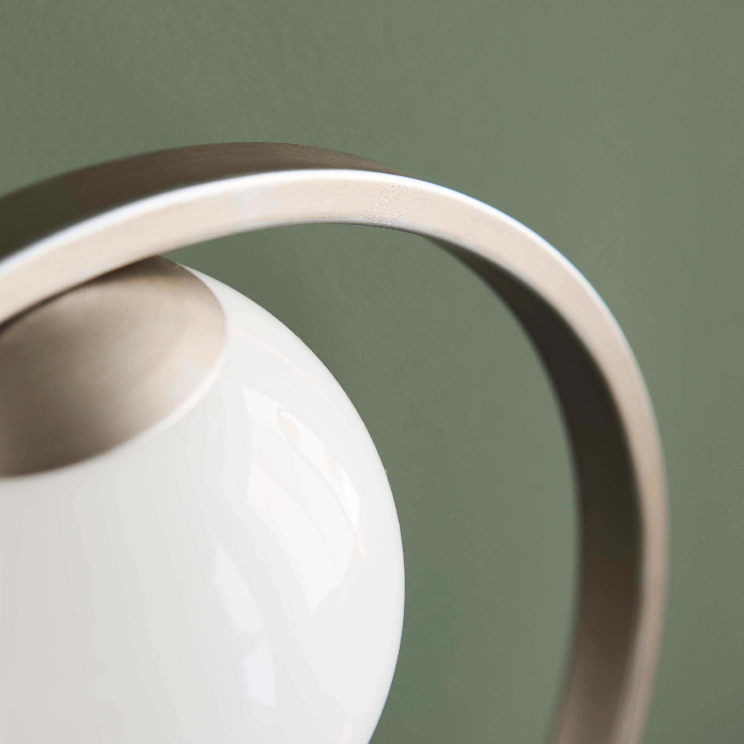 Primrose Silver Modern Table Lamp - Opal Glass Shade-Living Lights-Living-Room-Tiffany Lighting Direct-[image-position]