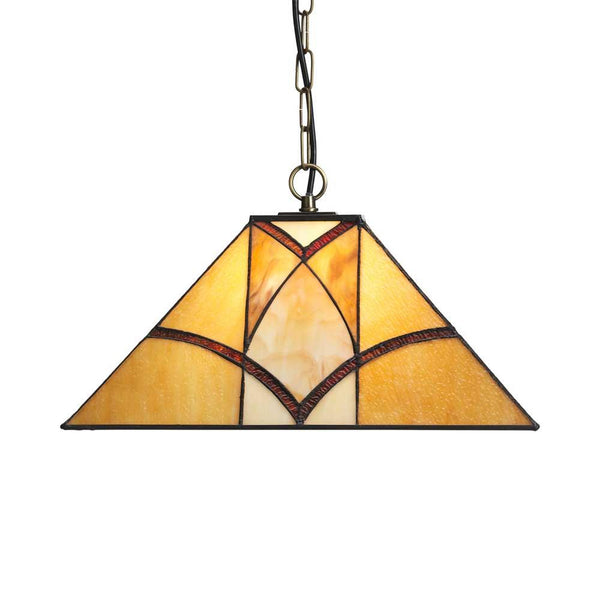 Oaks Portia Tiffany Ceiling Light - Single Bulb Fitting
