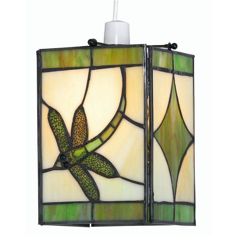 Oaks Green Tiffany Dragonfly Easy Fit Ceiling Lamp Shade