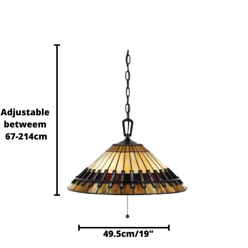 Quoizel Chastain Tiffany Ceiling Light