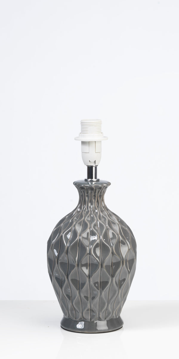 Oaks Yarra Ceramic Slate Grey Table Lamp (Base Only) TL 1205 SL