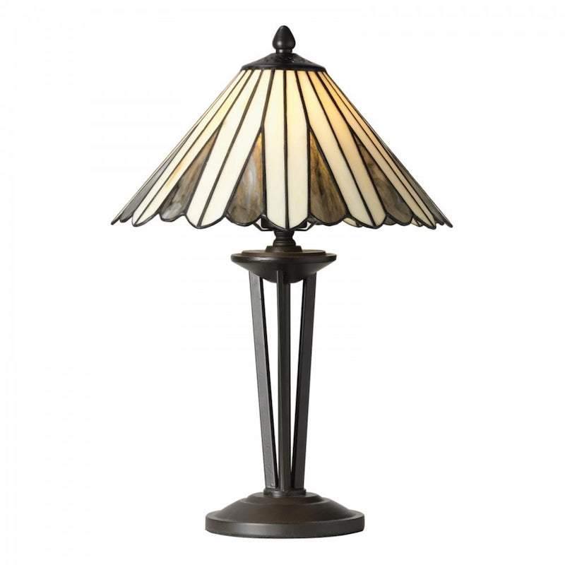 Regan Medium Tiffany Table Lamp by Oaks Lighting