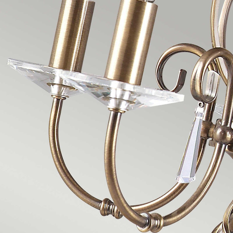 Elstead Aegean Aged Brass 5 Light Chandelier-Elstead Lighting-7-Tiffany Lighting Direct
