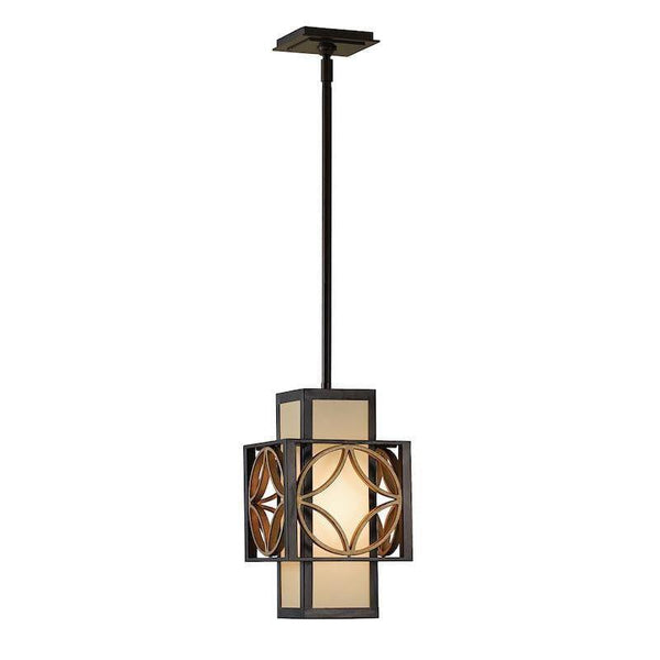 Art Deco Ceiling Lights - Feiss Remy Heritage Bronze And Parisienne Gold Finish Small Pendant Ceiling Light FE/REMY/P/C