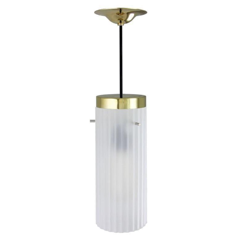 Art Deco Ceiling Lights - Kansa Bula Prismatic Cylinder Ceiling Light BULA23