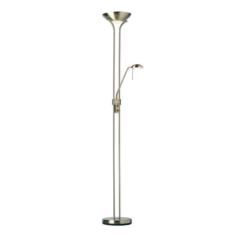 Endon Rome Antique Nickel Finish And Opal Glass Floor Lamp by Endon Lighting 1