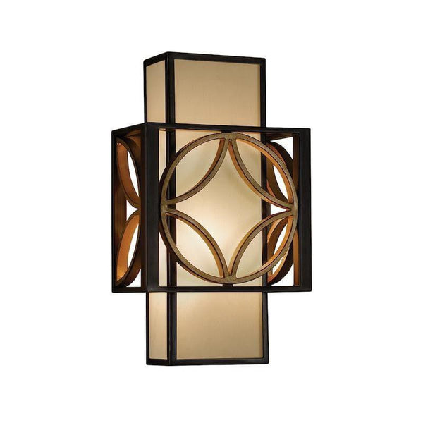 Art Deco Wall Lights - Feiss Remy Heritage Bronze And Parisienne Gold Finish Wall Light FE-REMY1