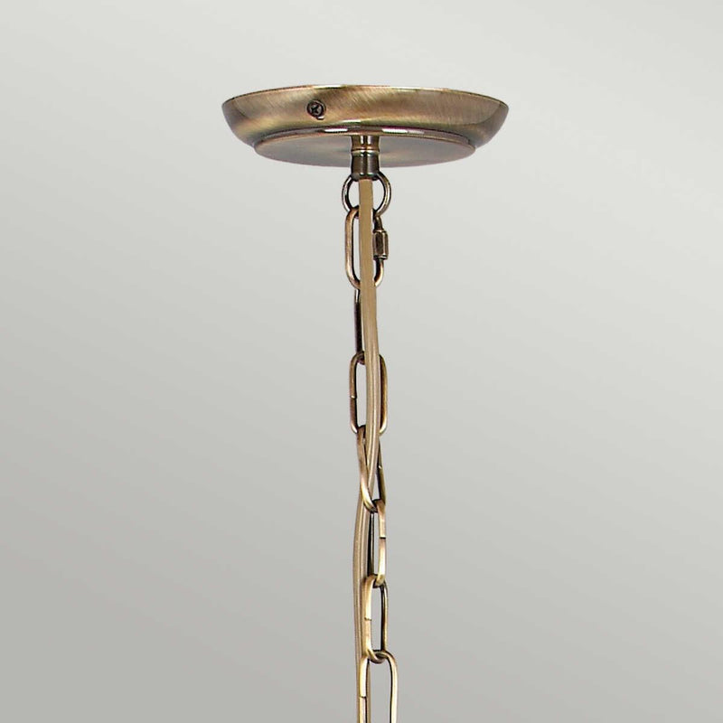Elstead Artisan Aged Brass 3 Light Chandelier-Elstead Lighting-5-Tiffany Lighting Direct