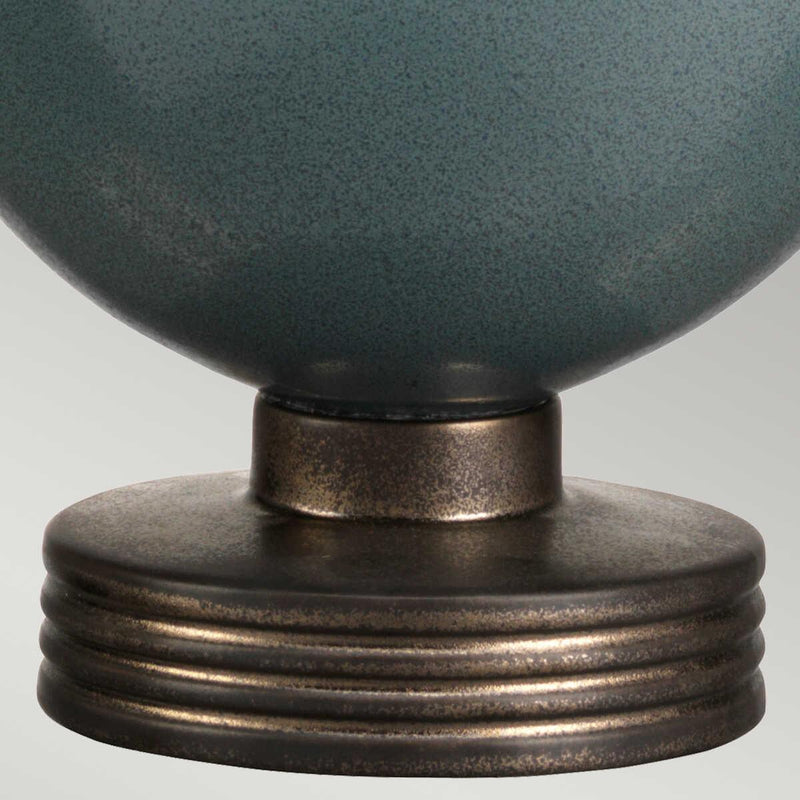 Ceramic Table Lamps - Elstead Barushka Blue Orb Table Lamp LUI/BABUSHKA & HQ/TD30-2134 5