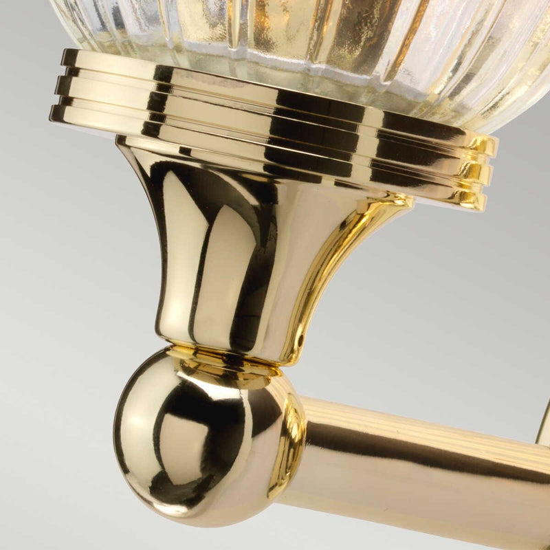 Austen Cloche Shade Polished Brass Bathroom Wall Light size guide