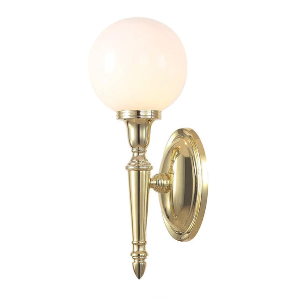 Elstead Lighting Dryden Polished Brass Bathroom Wall Light 1