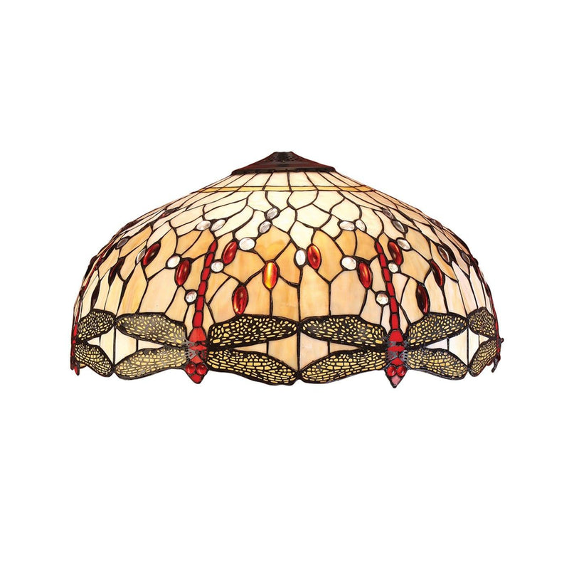 Beige Dragonfly Large Tiffany Shade by Interiors 1900