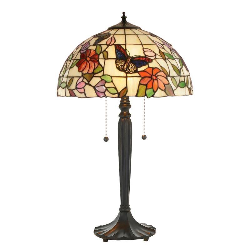 Medium Tiffany Lamps - Butterfly Medium Tiffany  Lamp 63997