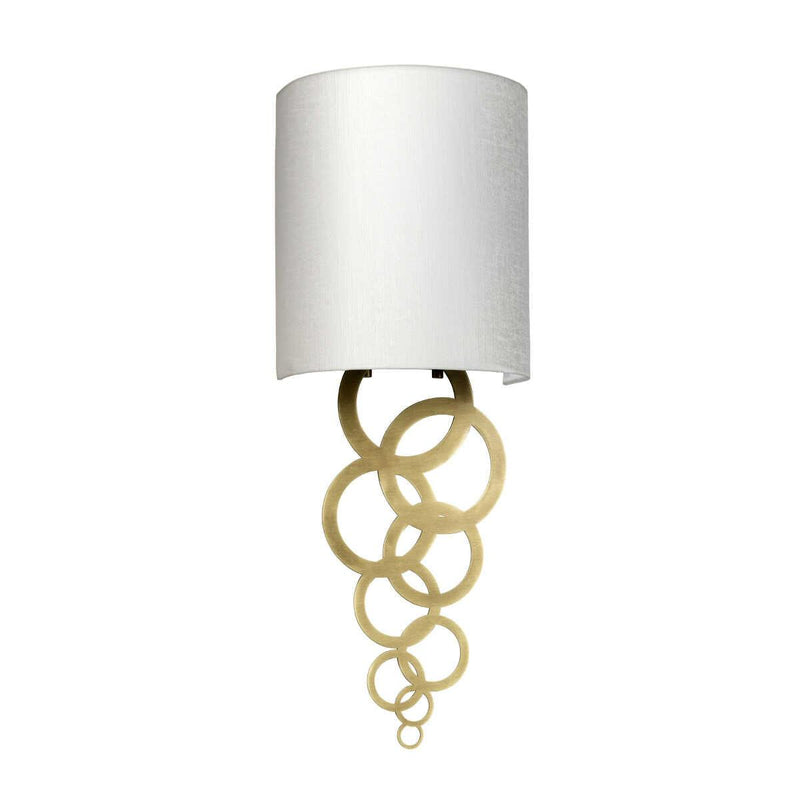 Curtis Small 1 Light Aged Brass Wall Light ,CURTIS-SMALL-AB,Elstead Lighting, living room close up image