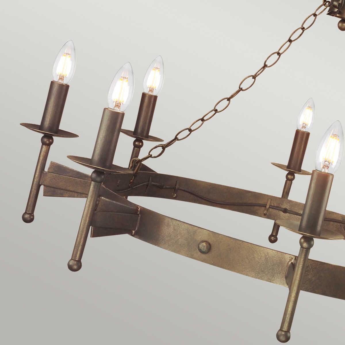 Buy Elstead Cromwell 8 Light Olde Bronze Chandelier - Tiffany Lighting