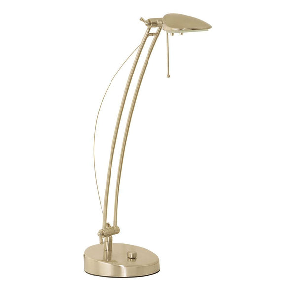 Delta Chrome Table Lamp With Dimmer Switch & Adjustable Head