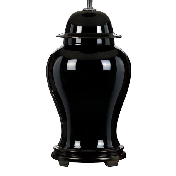 Chiling 1 Light Black Ceramic Table Lamp (Base Only)  Elstead Lighting 1