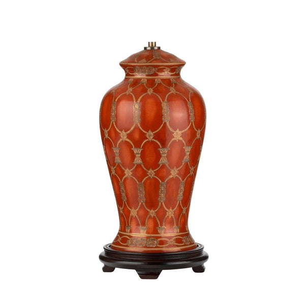 Datai 1 Light Terracotta Ceramic Table Lamp (Base Only)  Elstead Lighting 1