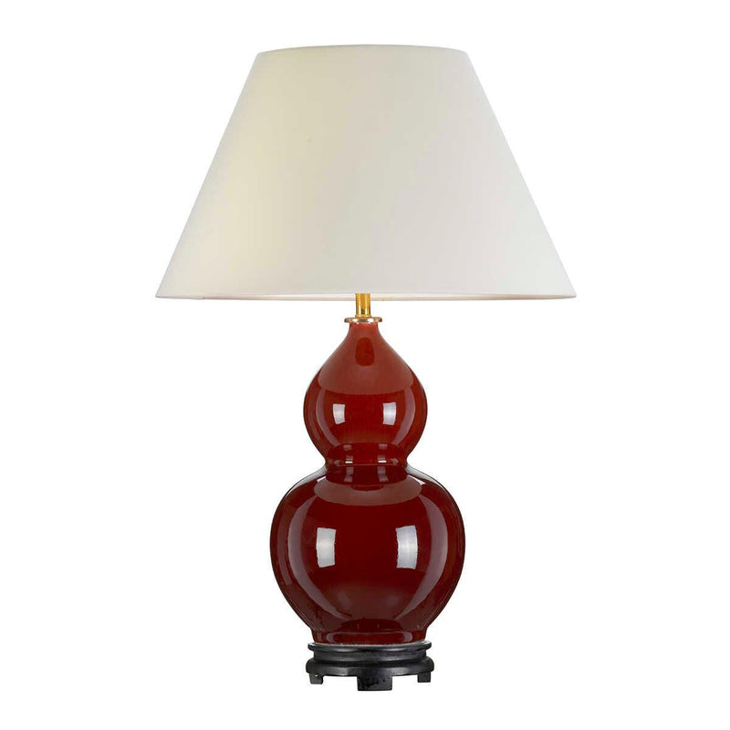 Harbin red Ceramic Table Lamp unlit