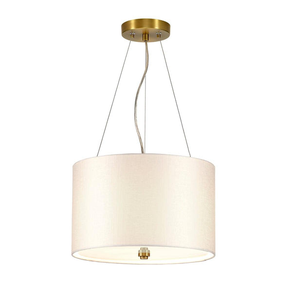 Pearce 14" Pendant with Brass Ceiling Pan Designers Light Box