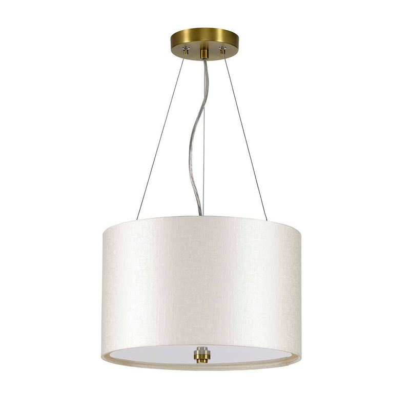 Pearce 14" Pendant with Brass Ceiling Pan Designers Light Box