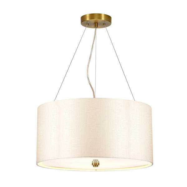 Pearce 18" Pendant with Brass Ceiling Pan Designers Light Box